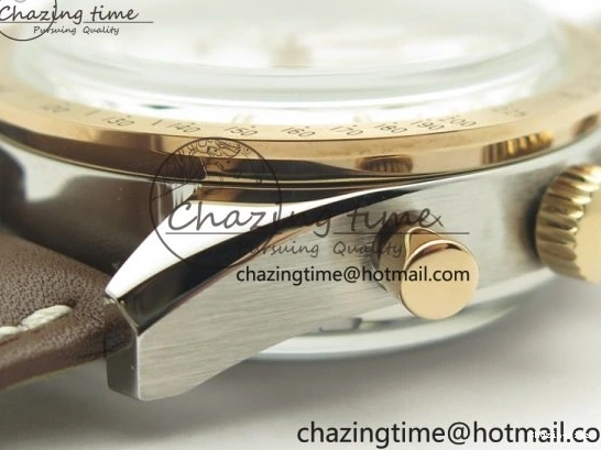 0324 Minimalist Speedmaster ’57 Co-Axial SS RG OMF 1:1 Best Edition White Dial On Leather Strap A9300 (Free Leather Strap) 8072